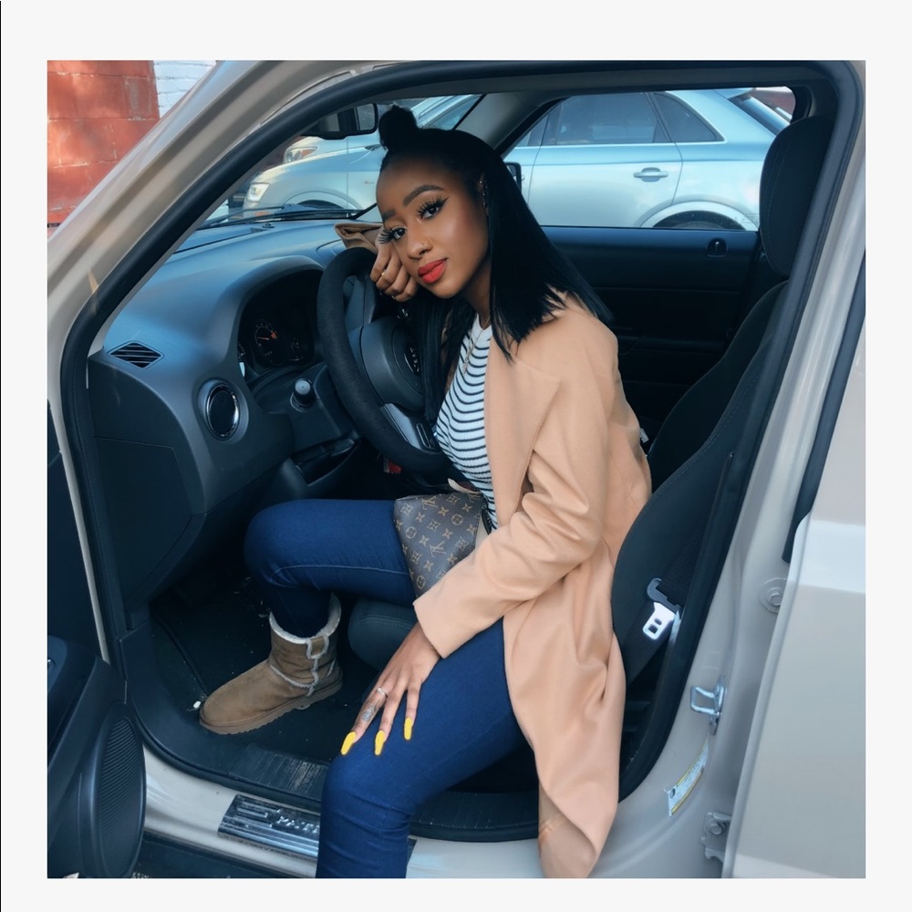Tan Glam Trench Coat